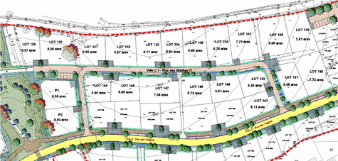 plan terrains a vendre bavans
