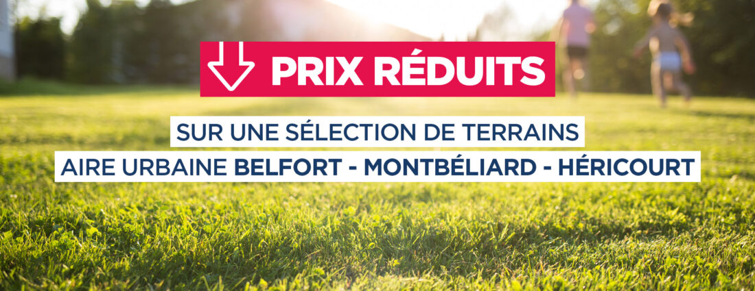 Baisse de prix terrains