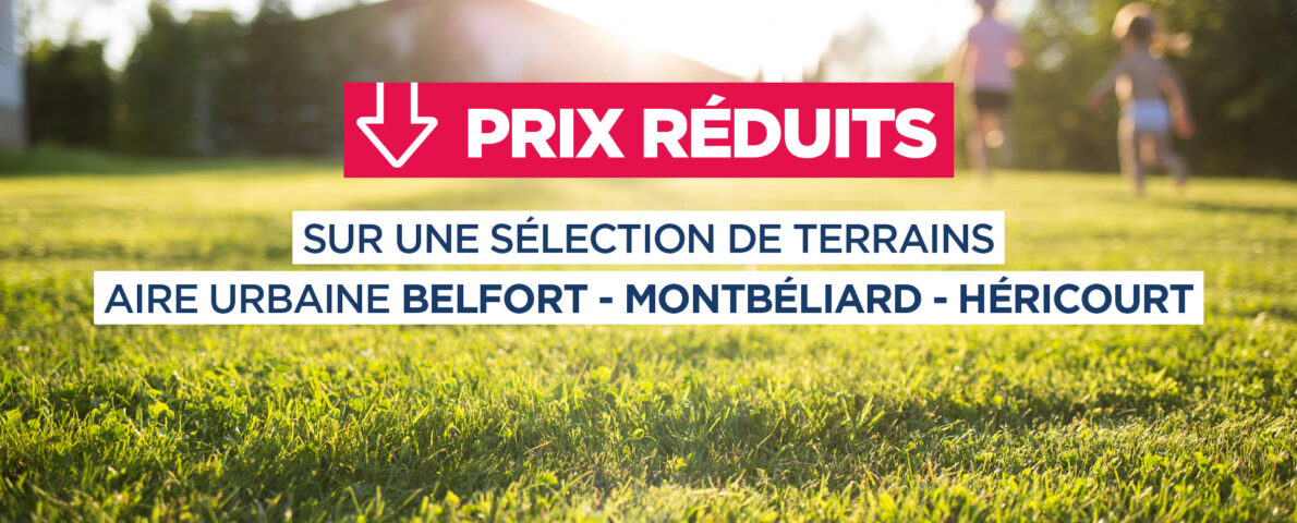 Baisse de prix terrains