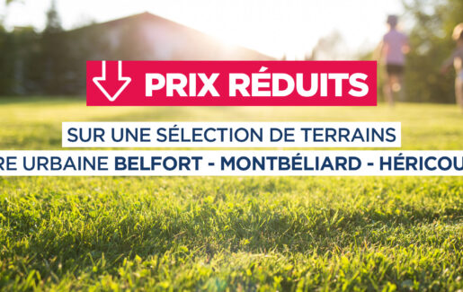 Baisse de prix terrains