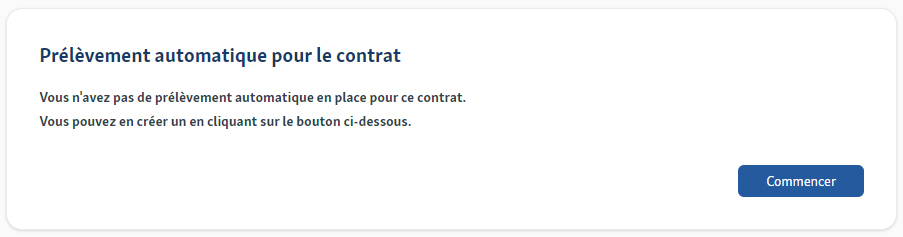 Prélèvement automatique