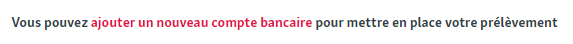 Prélèvement automatique