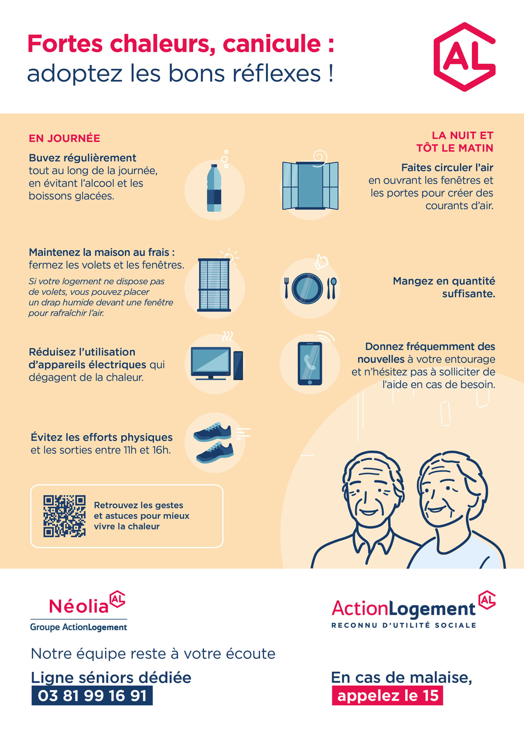 Fortes chaleurs, canicule : adoptez les bons réflexes