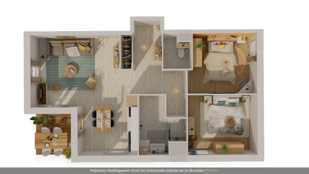 Appartement 3 pièces 61 m2